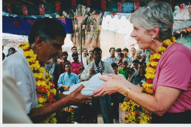 Mama Masters in 2002 on  one of her trips to India. She scheduled treatments around this trip because there as work to be done. 